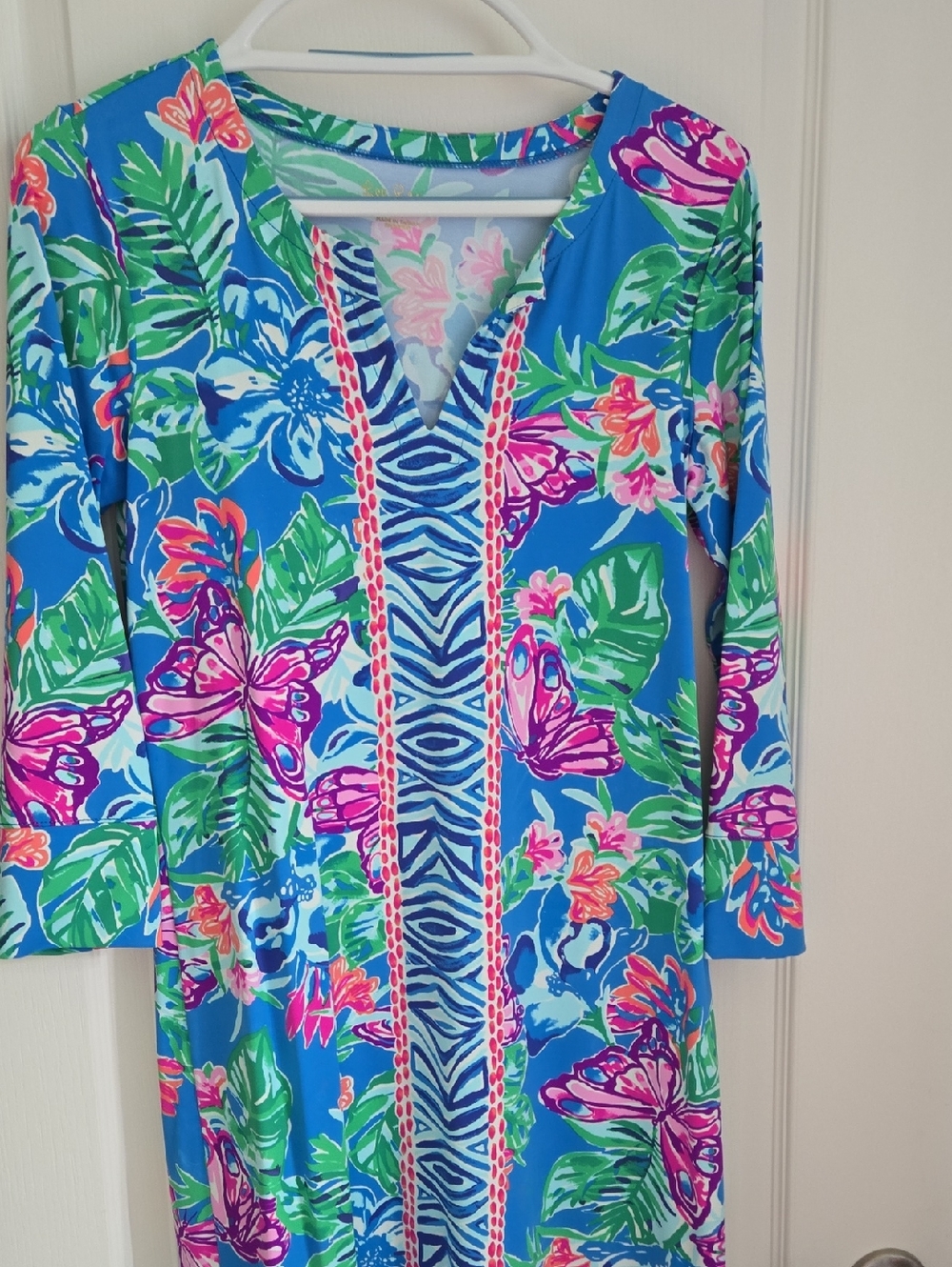 Lilly Pulitzer Bright Blue Tropical Floral One-Piece